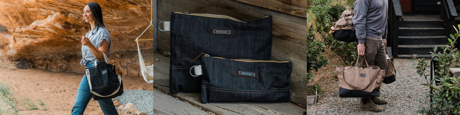 Barebones Living | Sacs en toile cirée Neelum