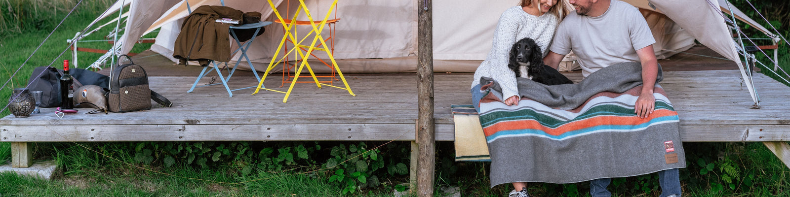 Couvertures de camp en laine