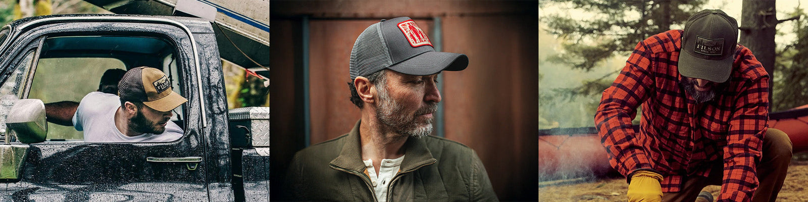 Collection de chapeaux de camionneur