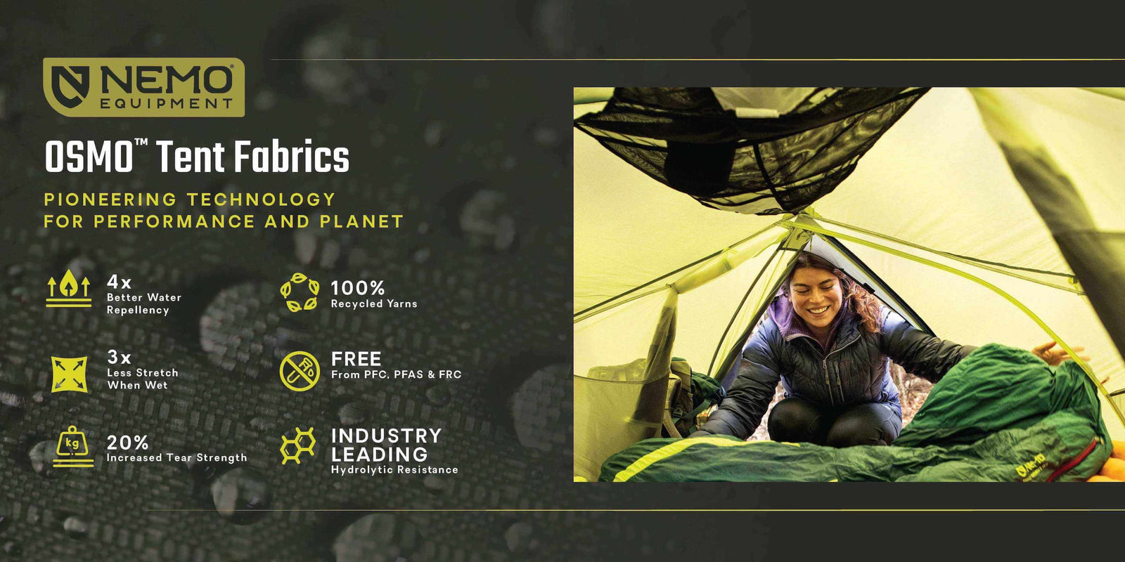 NEMO UK OSMO Tent Fabric Technology