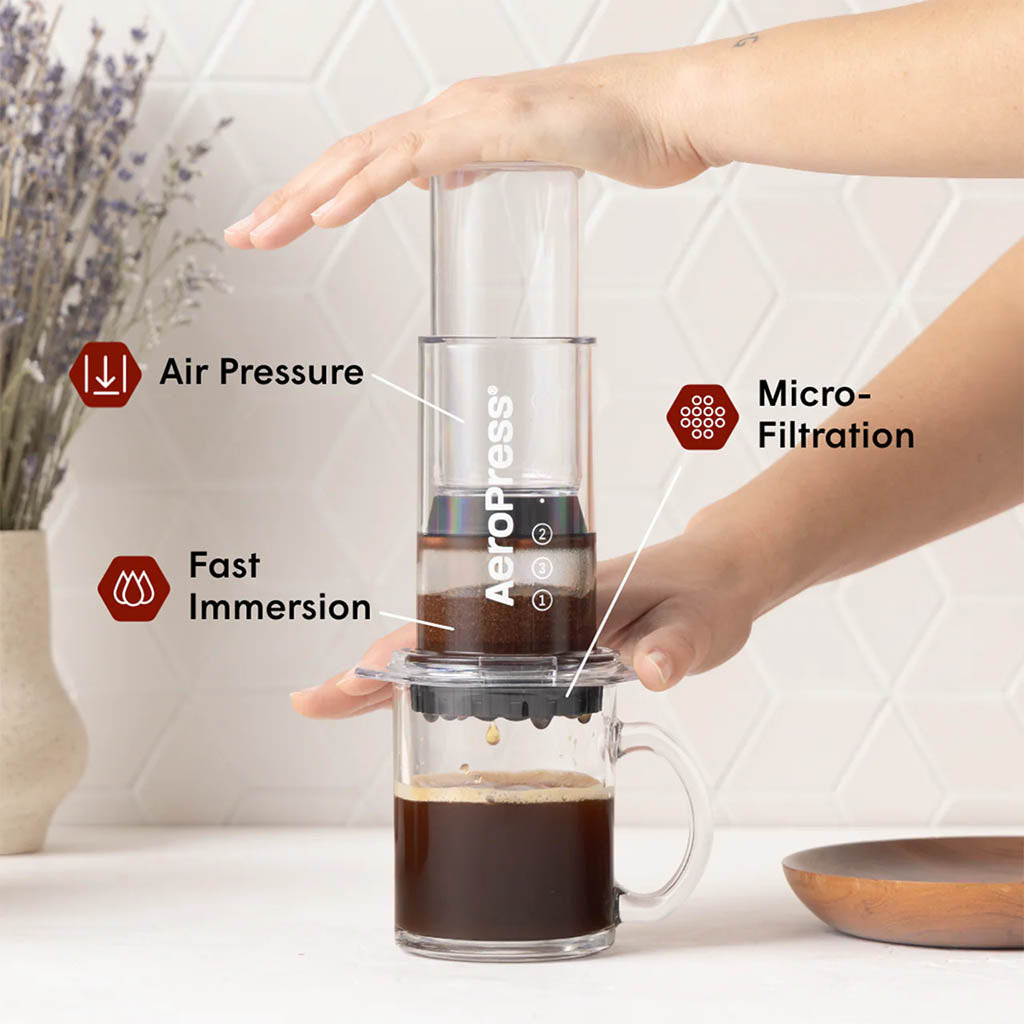 AeroPress Clear Coffee Press AeroPress 90CL11 Coffee Makers Original / Clear