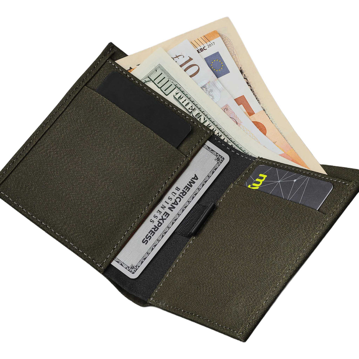 Ark Bifold Cash Wallet Alpaka AD010620522 Wallets One Size / Army Green | Axogrid 300D