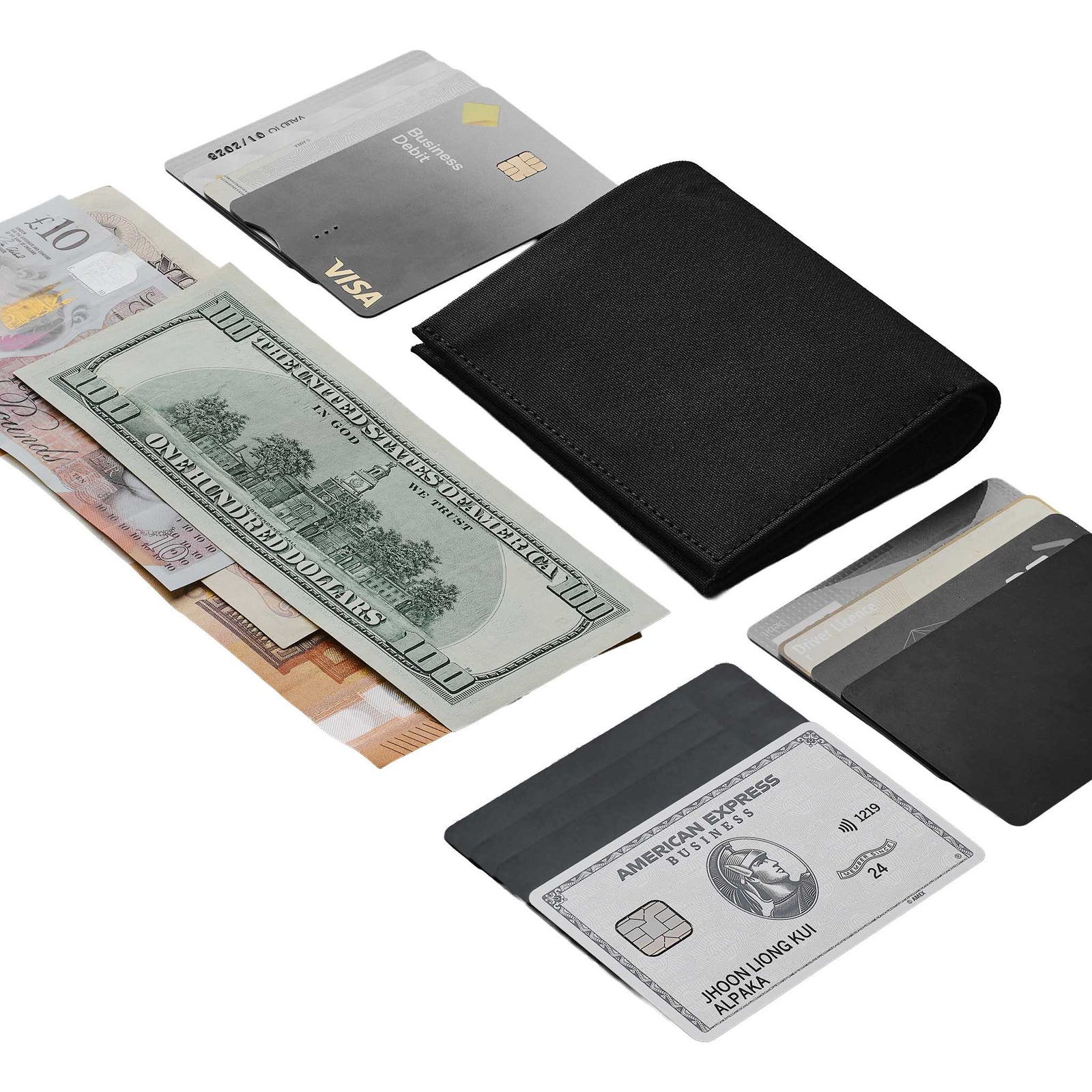 Ark Bifold Cash Wallet Alpaka AD010620121 Wallets One Size / Black | Axoflux 300D
