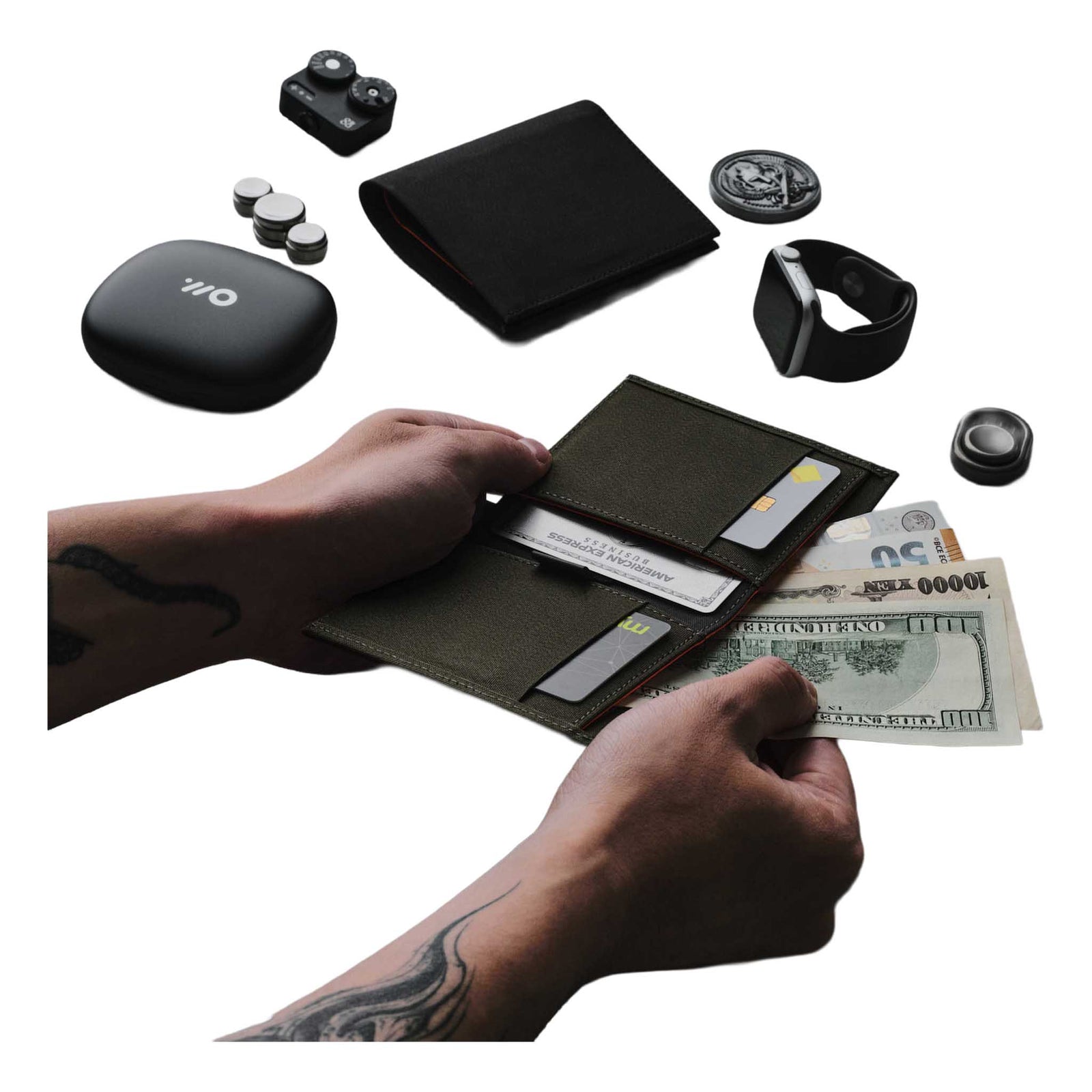 Ark Bifold Cash Wallet Alpaka AD010620122 Wallets One Size / Black | Axogrid 300D