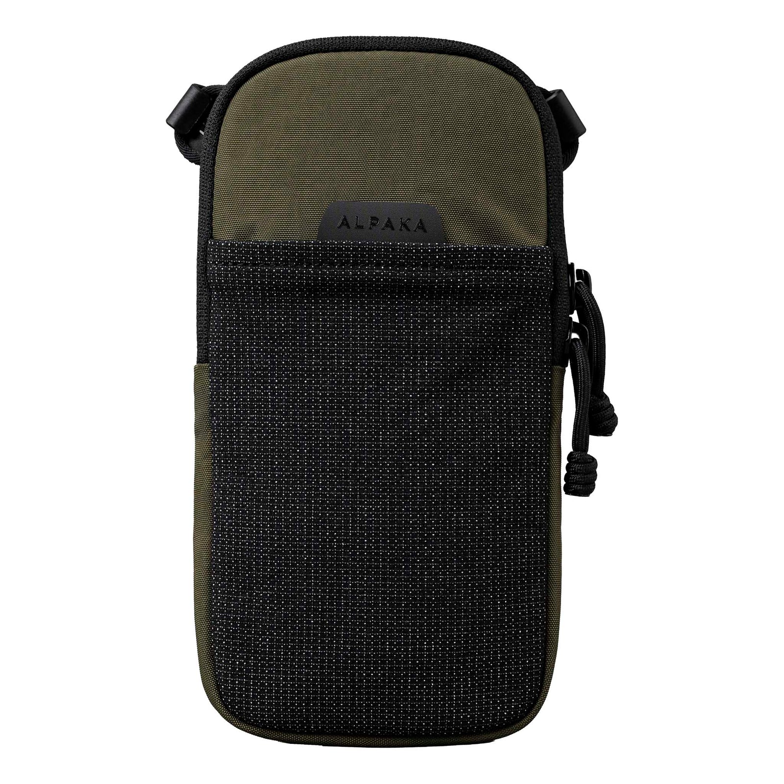 Modular Shoulder Pocket Slim Alpaka AD010920531 Phone Pockets Slim / Green | Axoflux 400D Washed Nylon