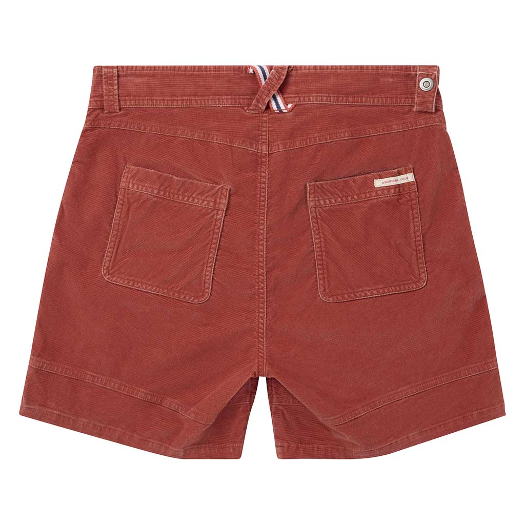 6Incher Wild Velvet Shorts Hommes Small Terra Red