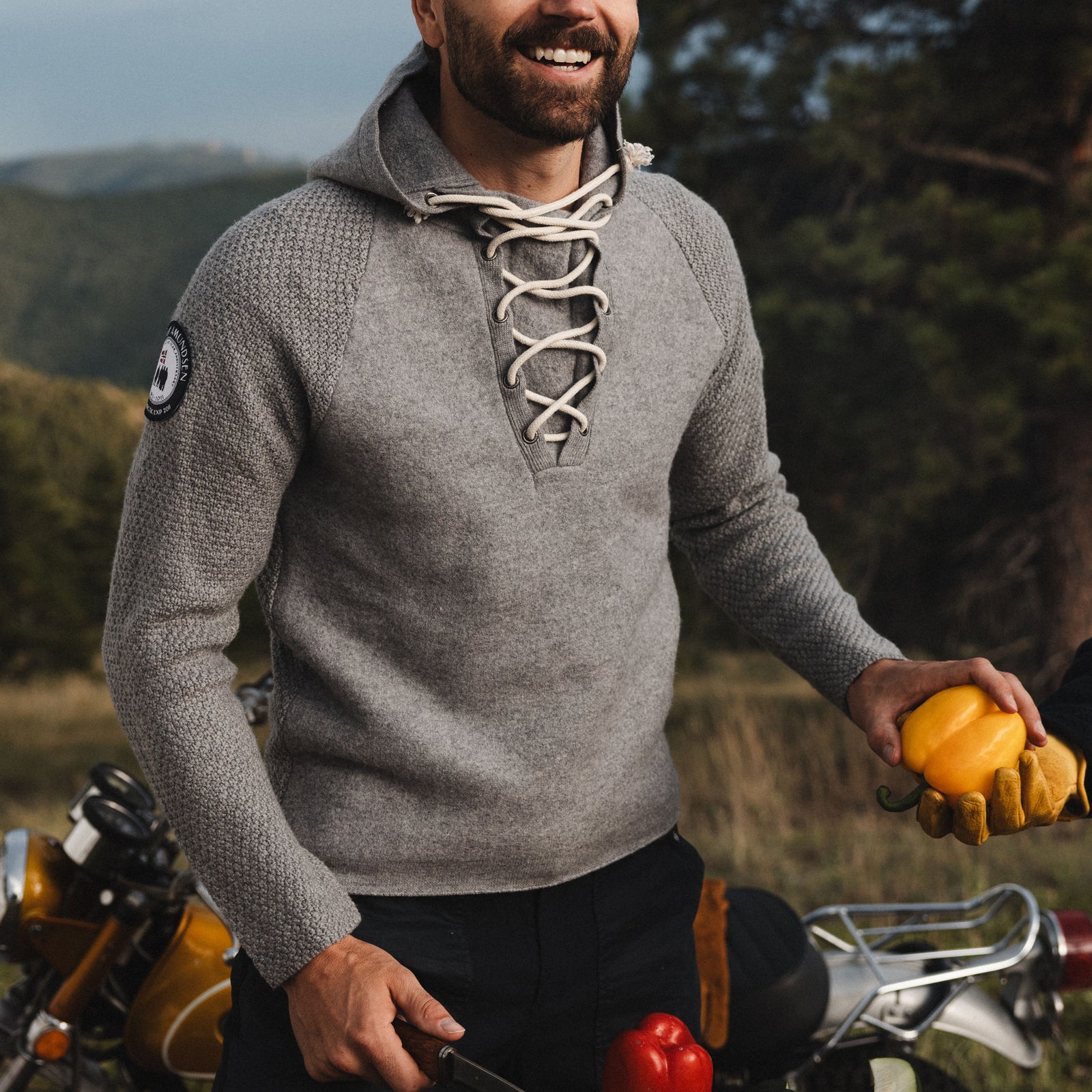 Sweat à capuche bouilli à lacets | Homme