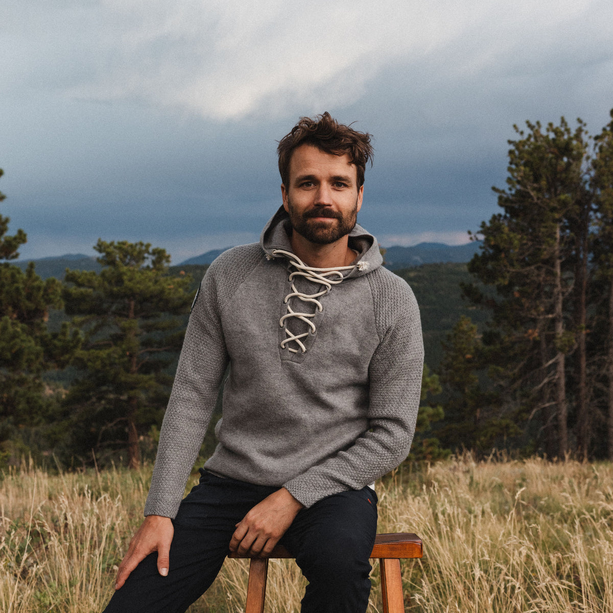 Sweat à capuche bouilli à lacets | Homme