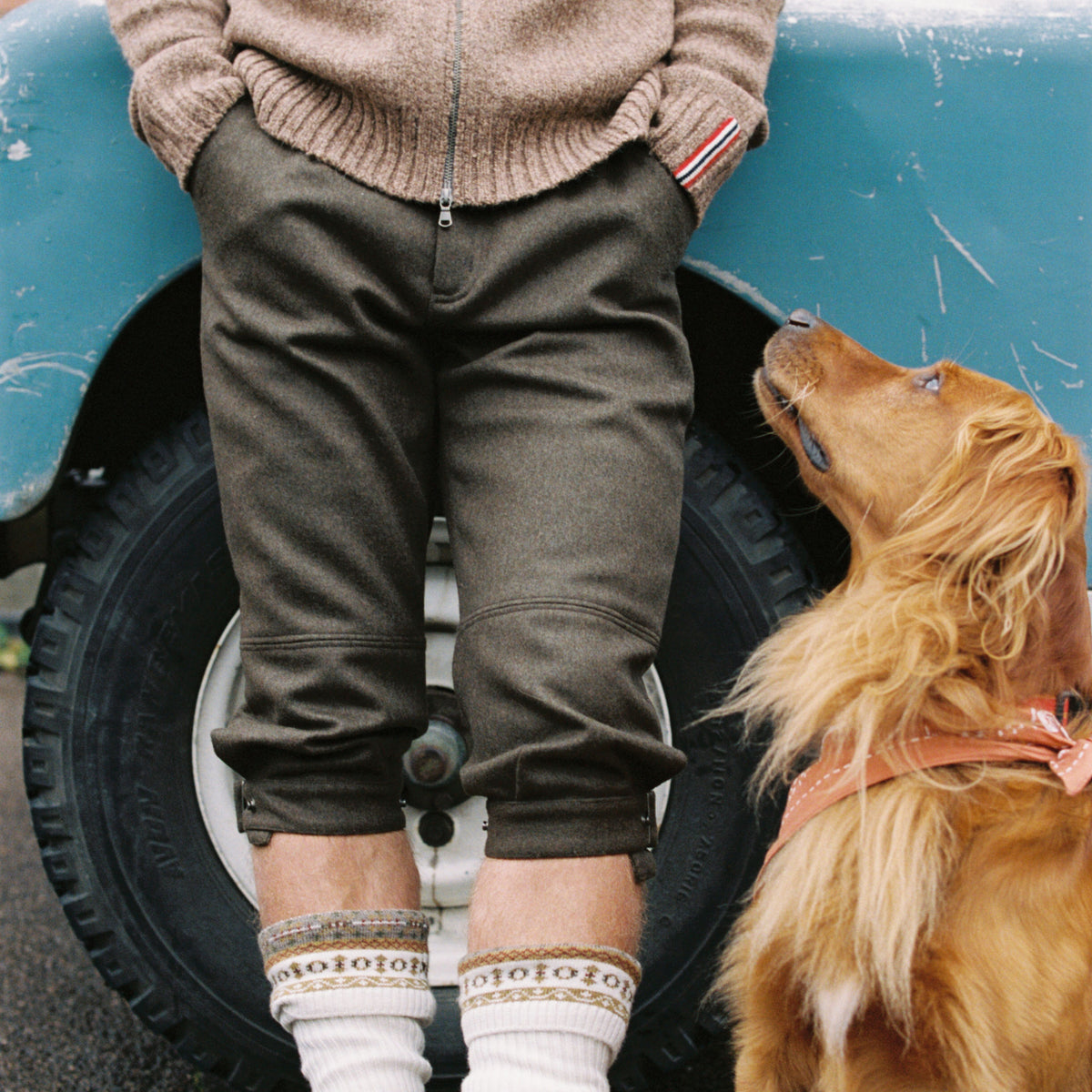 Knickerbockers en loden Huntsman | Homme