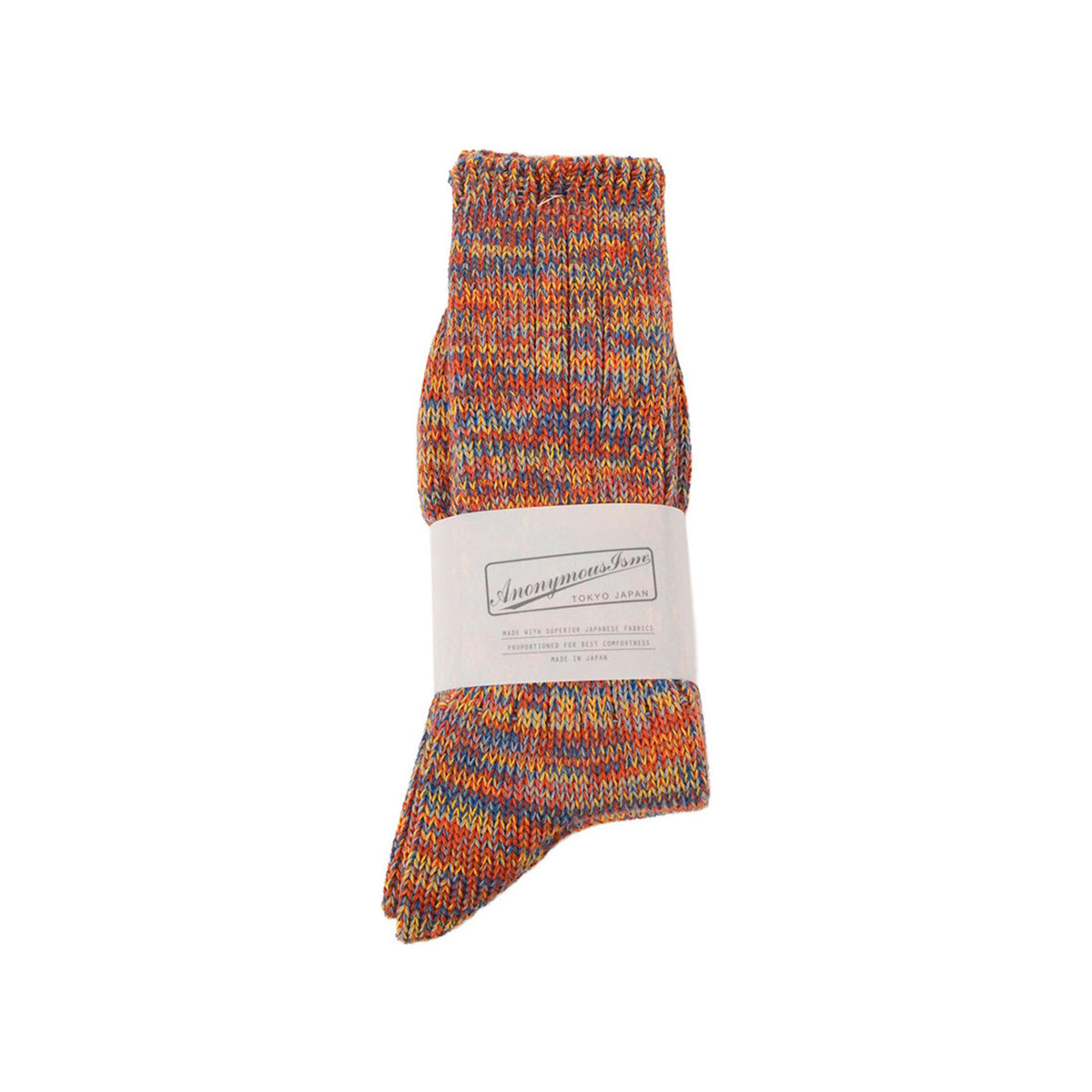 5 Colour Mix Crew Anonymous Ism Unisex Socks