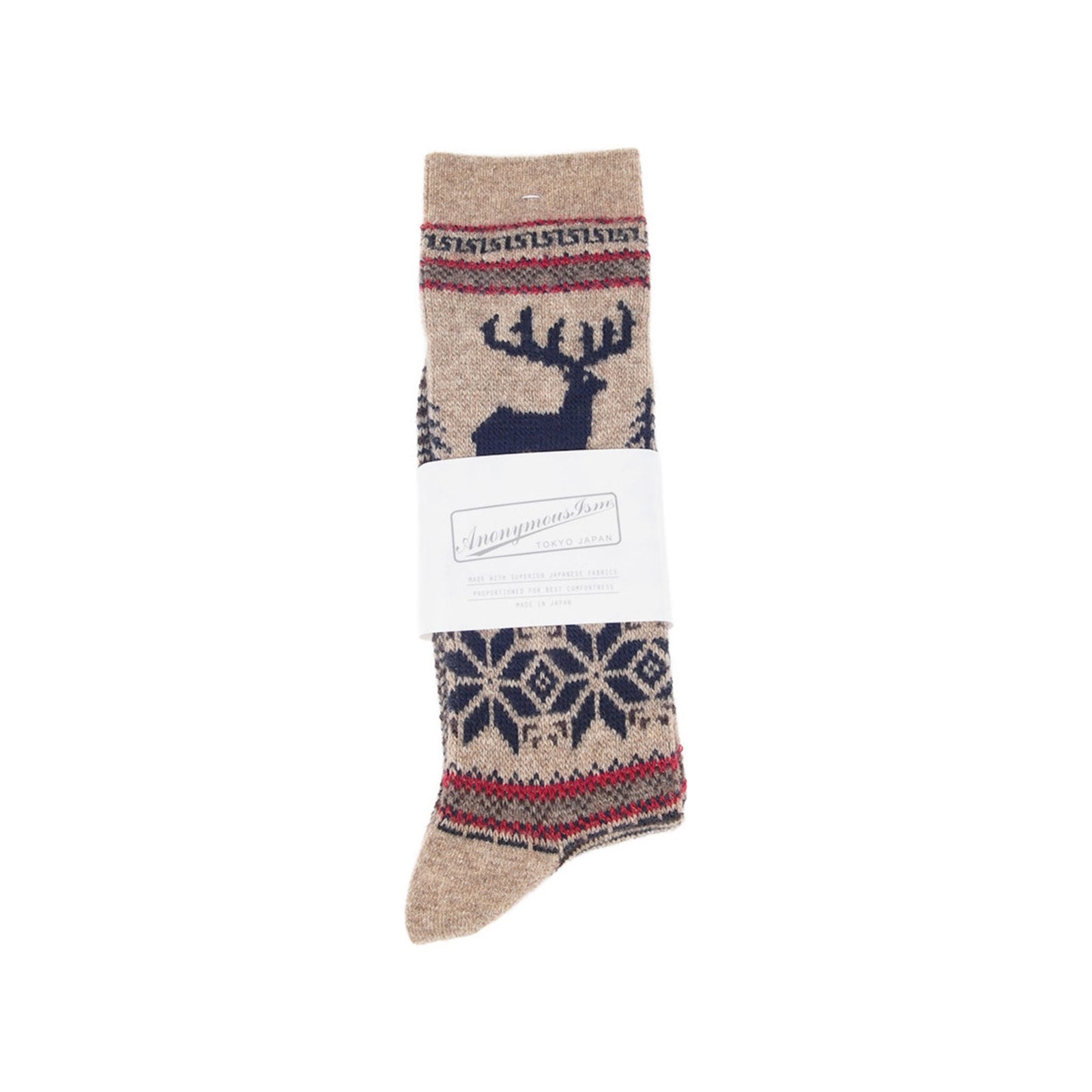 Wool Deer Snow JQ Anonymous Ism Unisex Socks