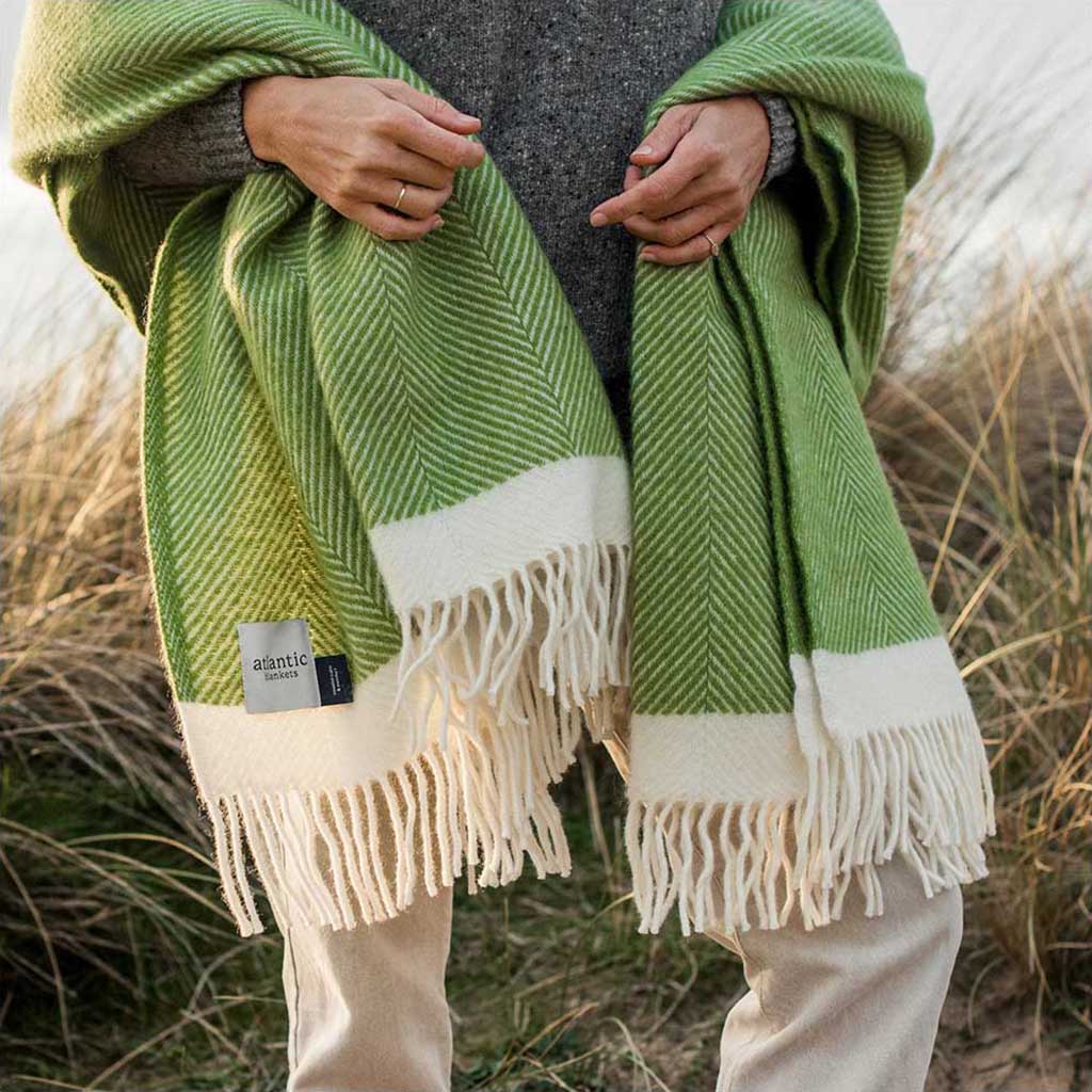 Herringbone Wool Blanket Atlantic Blankets Blankets