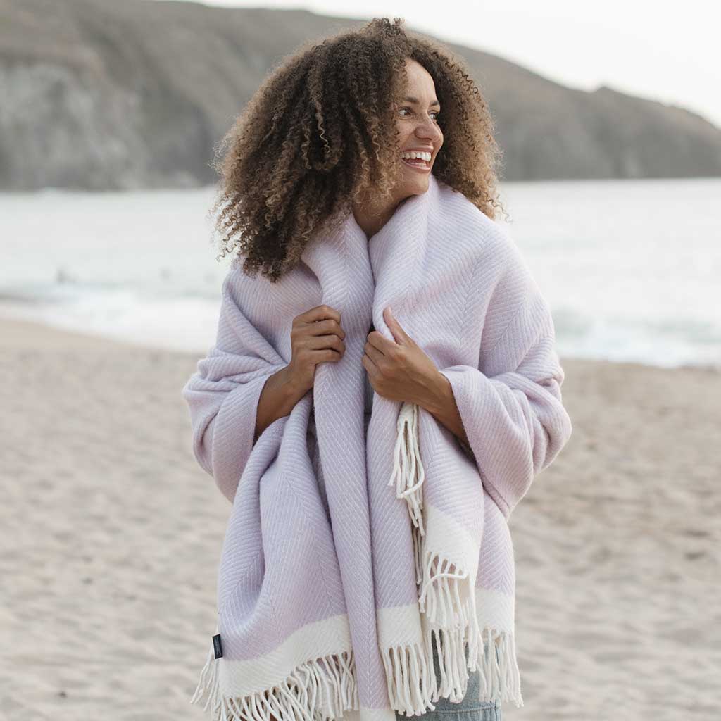 Herringbone Wool Blanket Atlantic Blankets Blankets