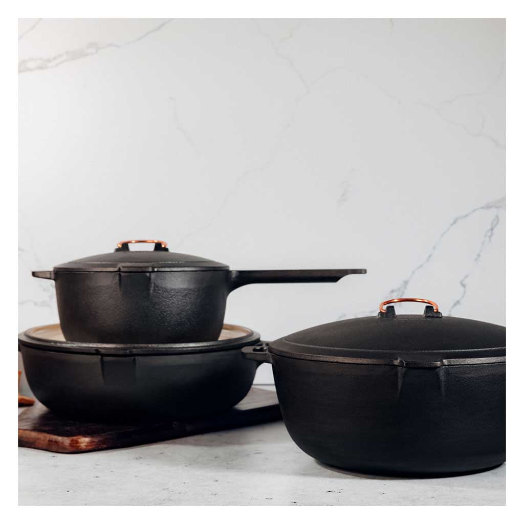 Enamel Lined Crock Pot Barebones Living CKW-1100 Pots & Pans One Size / Slate Grey