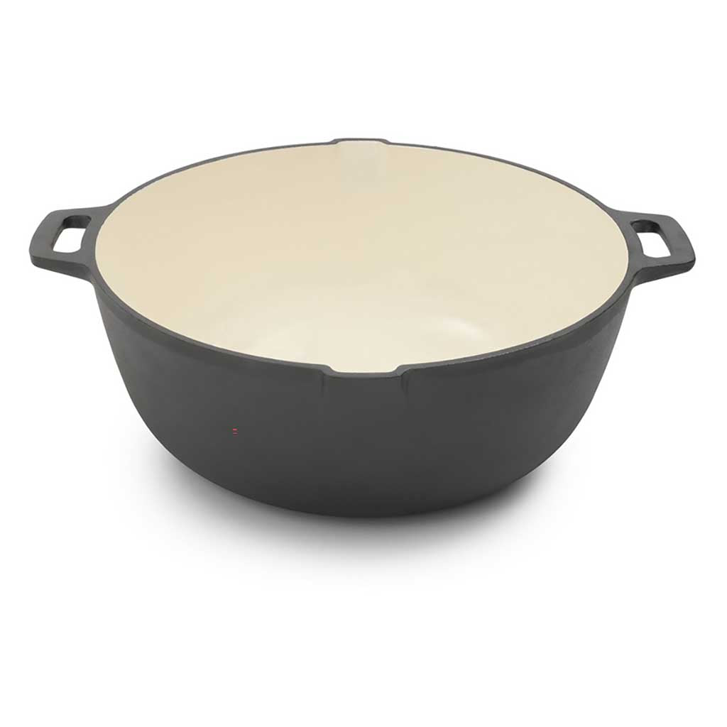 Enamel Lined Crock Pot Barebones Living CKW-1100 Pots & Pans One Size / Slate Grey
