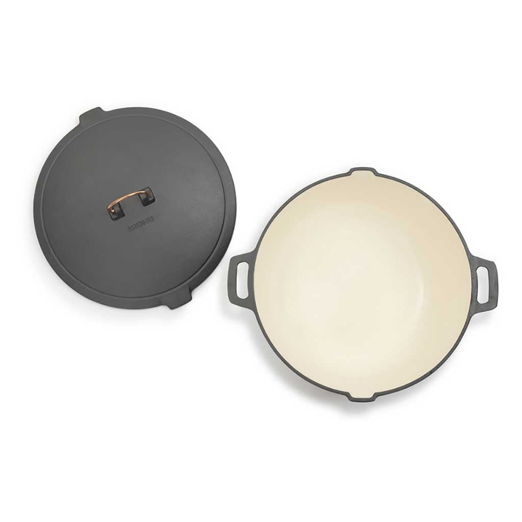 Enamel Lined Crock Pot Barebones Living CKW-1100 Pots & Pans One Size / Slate Grey