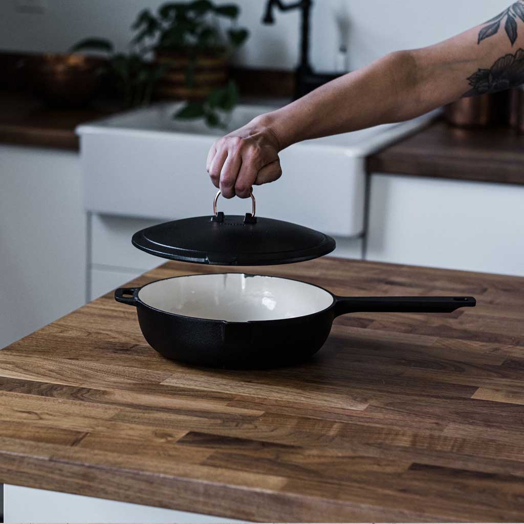 Enamel Lined Skillet Barebones Living Pots & Pans