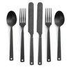 Matte Flatware | Set of 2 | SMALL DEFECT SALE Barebones Living SDS-CKW-370 Cutlery Sets One Size / Slate Grey