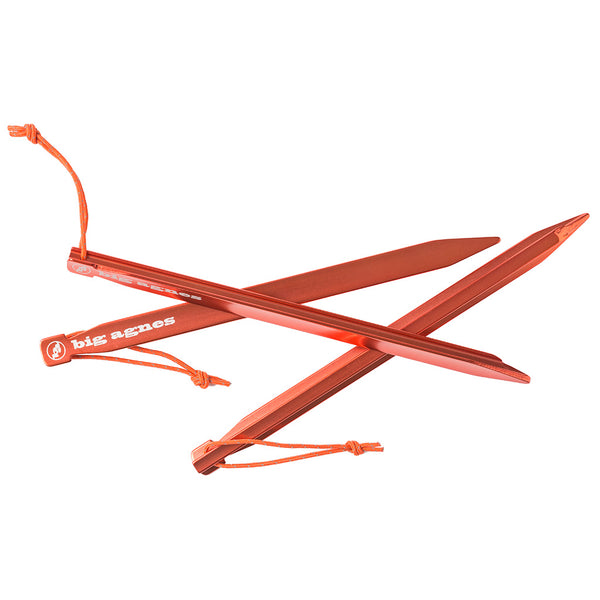 Dirt Dagger UL 10” Stakes | Pack of 6 Big Agnes ADDPK1021 Tent Stakes 25cm / Orange