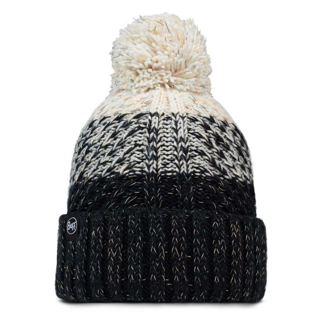 Akna Knitted Beanie &amp; Fleece Band BUFF 136684.999 Beanies One Size / Black