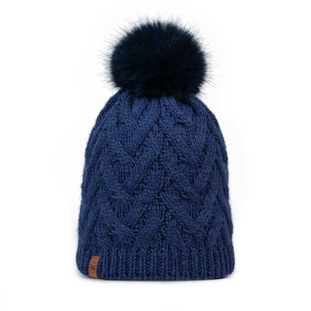 Caryn Knitted Beanie &amp; Fleece Band BUFF 136743.717 Beanies One Size / Midnight