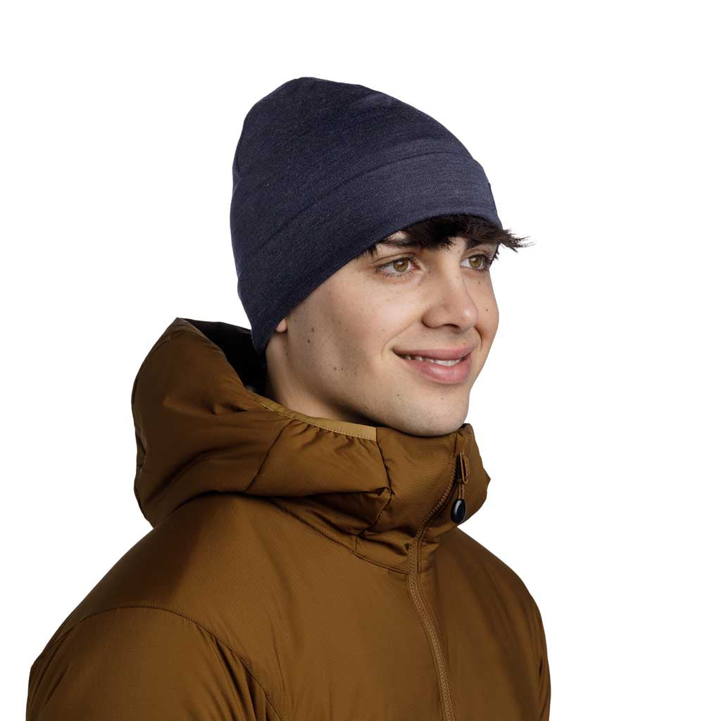 Merino Heavyweight Beanie BUFF 111170.779 Beanies One Size / Night Blue