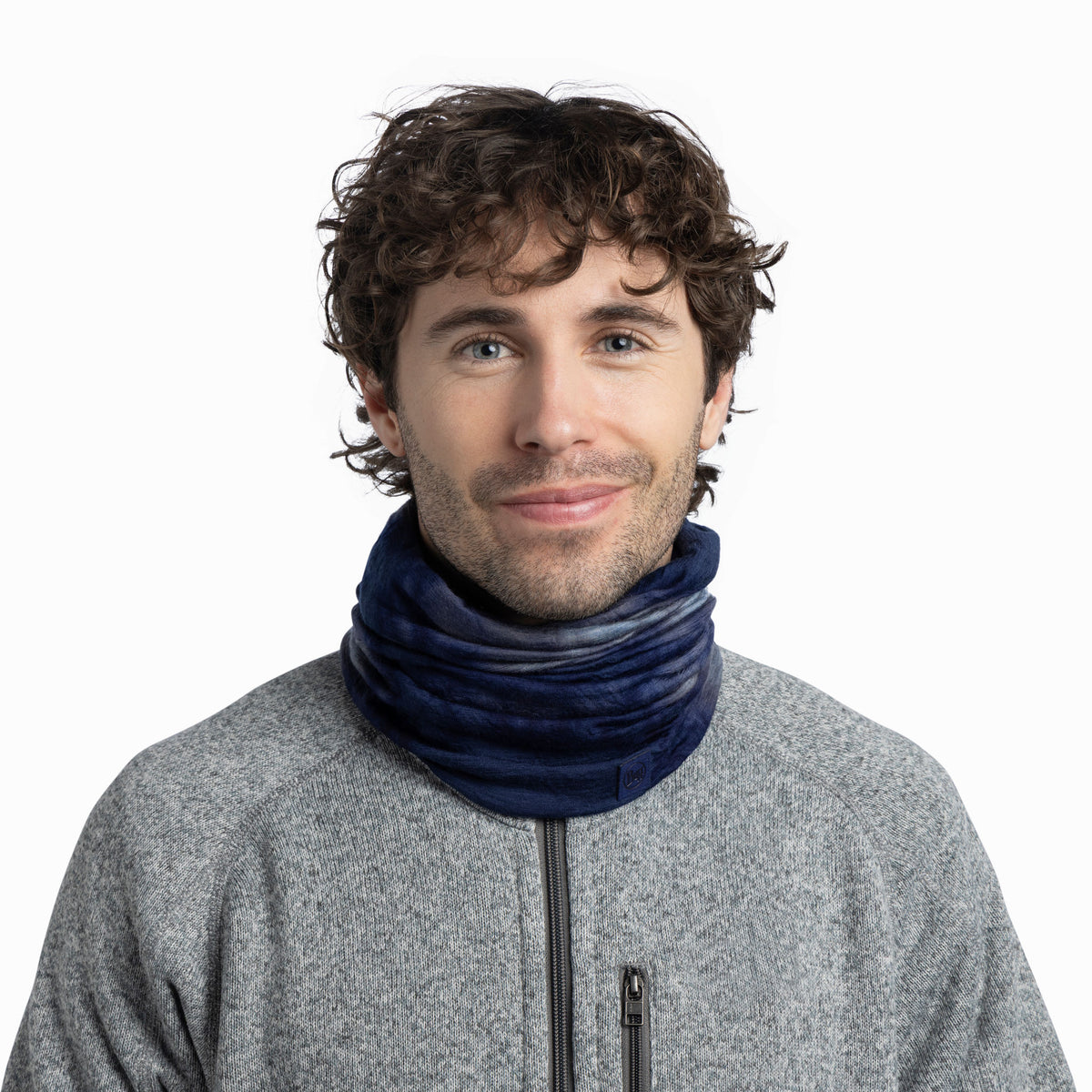 Merino Lightweight Natural Tye Dye Adult BUFF 136441.779 Neck Gaiters One Size / Night Blue