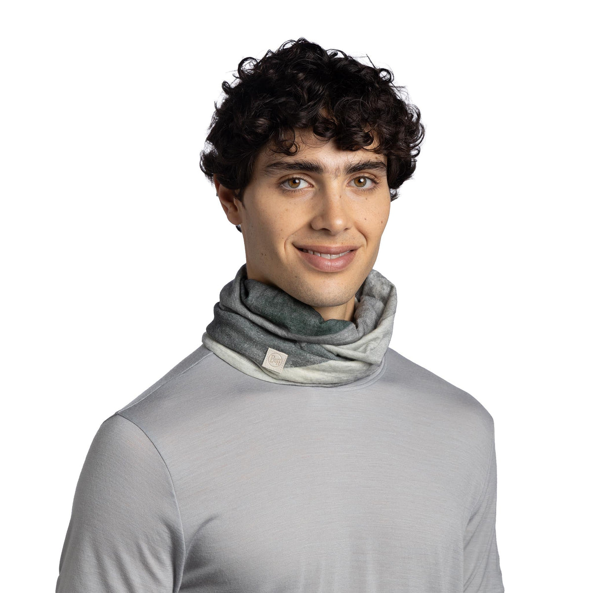 Merino Lightweight BUFF 137932.937 Neck Gaiters One Size / Aler Grey