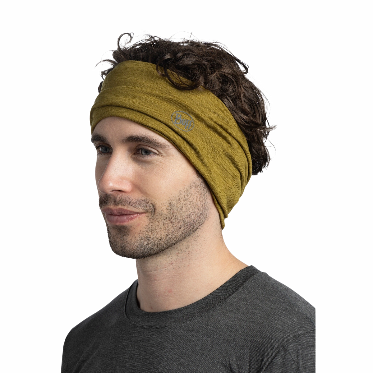 Merino Lightweight BUFF 113010.835 Neck Gaiters One Size / Olive