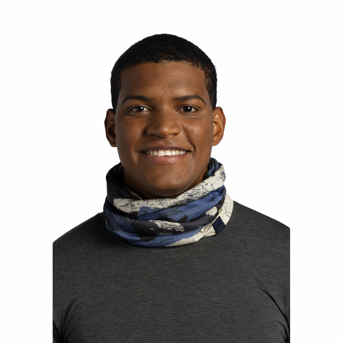Merino Lightweight Prints BUFF 138851.707 Neck Gaiters One Size / Esyr Blue
