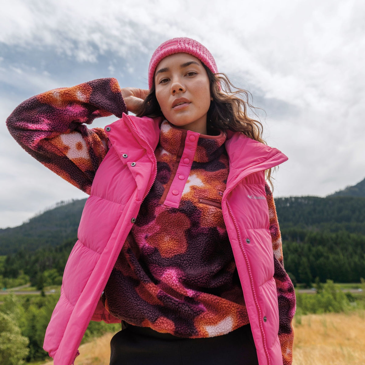 Helvetia™ II Printed Cropped Half Snap | Women's Columbia Women's Hoodies