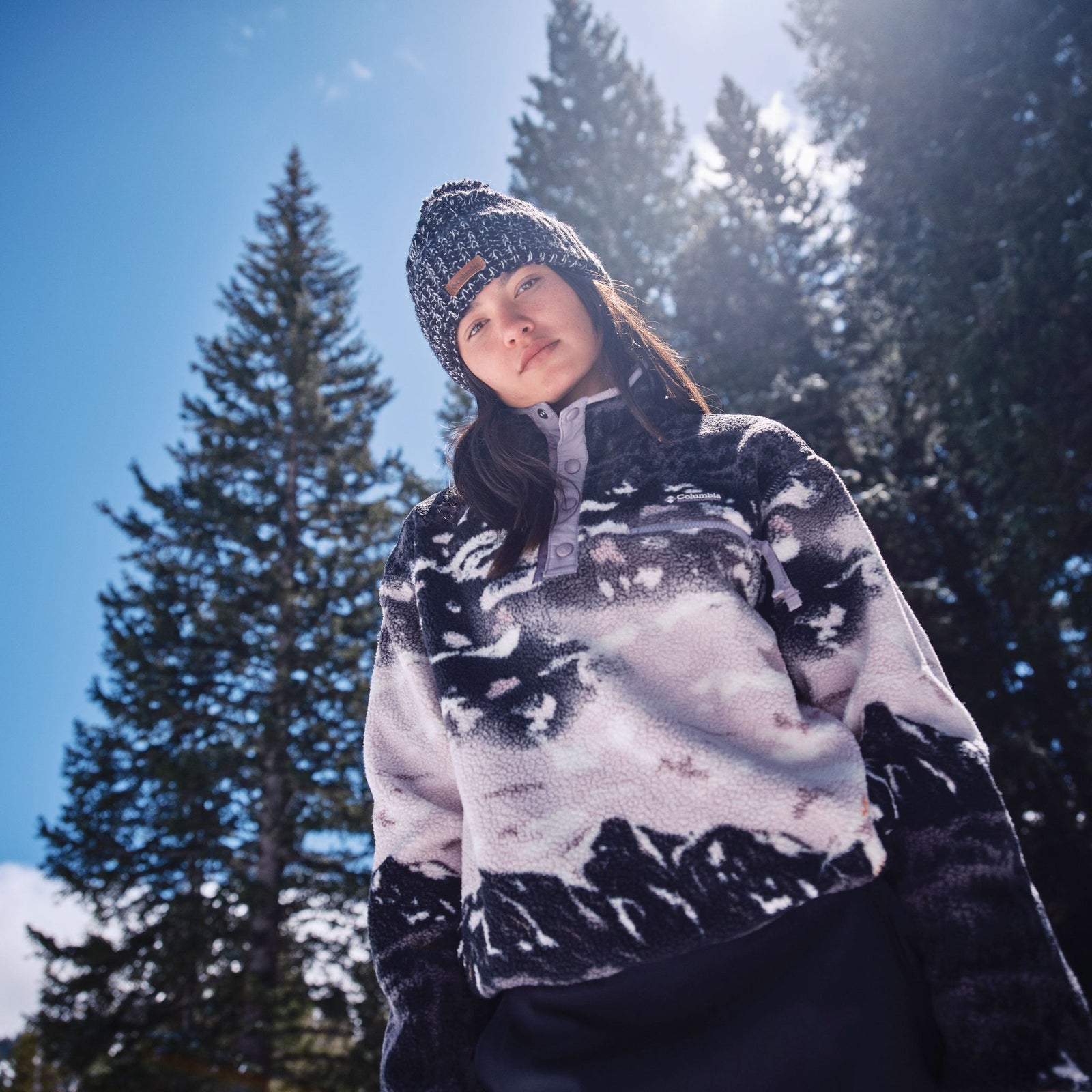 Helvetia™ II Printed Cropped Half Snap | Women's Columbia Women's Hoodies