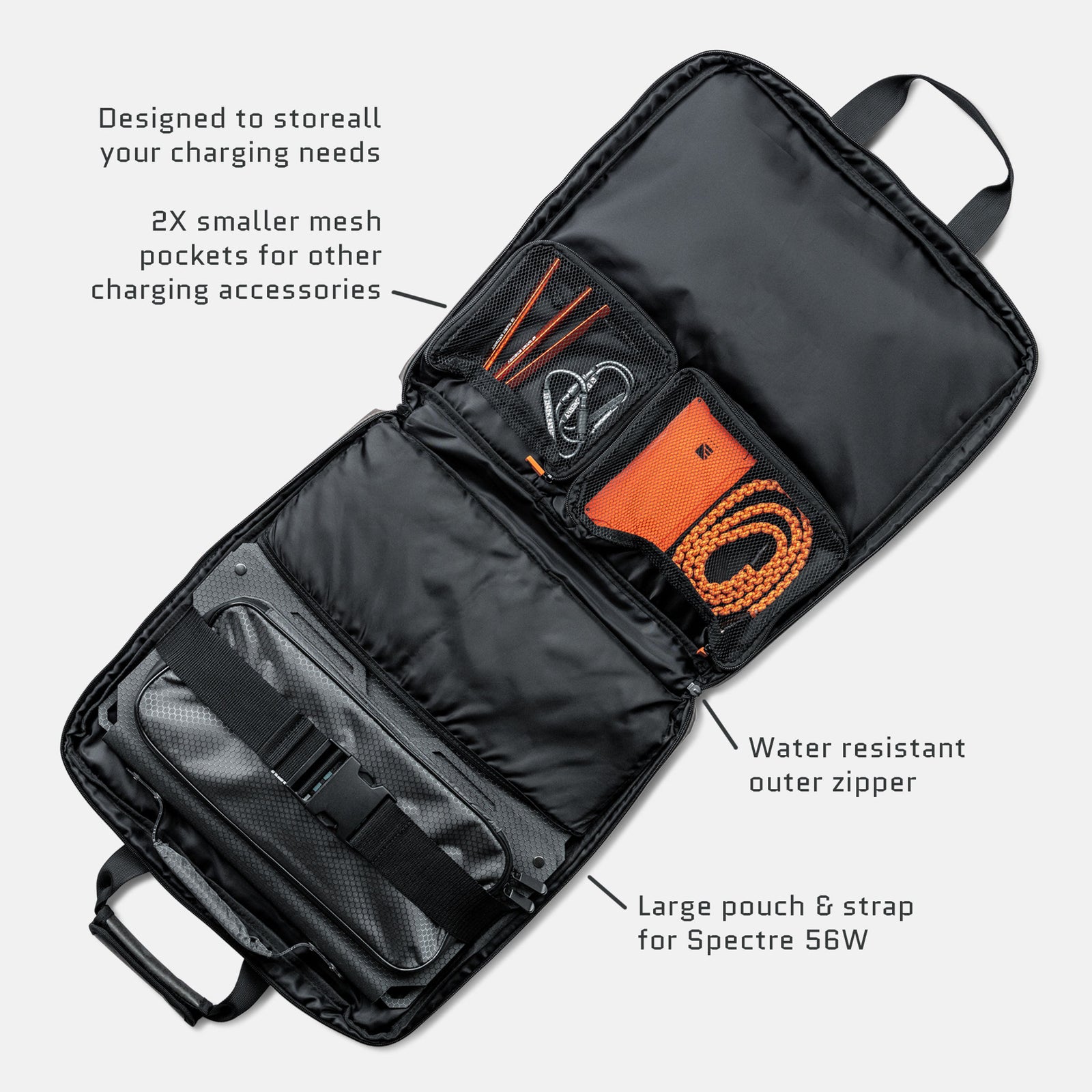 Accessories Kit for 56W Spectre Solar Panel Dark Energy AKSSPF56 Solar Chargers One Size / Black
