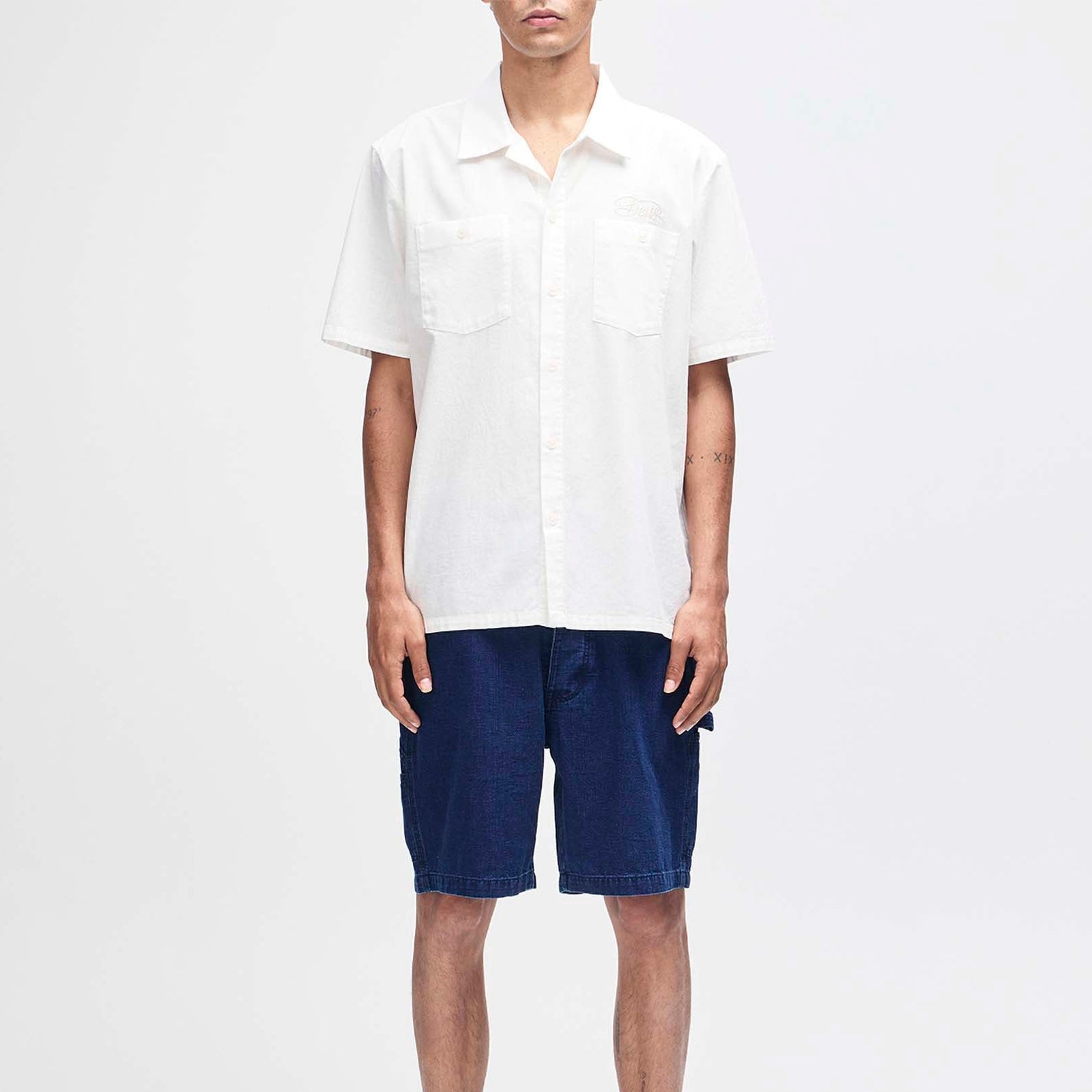 Forecourt Chambray Shirt Deus Ex Machina Men's Shirts