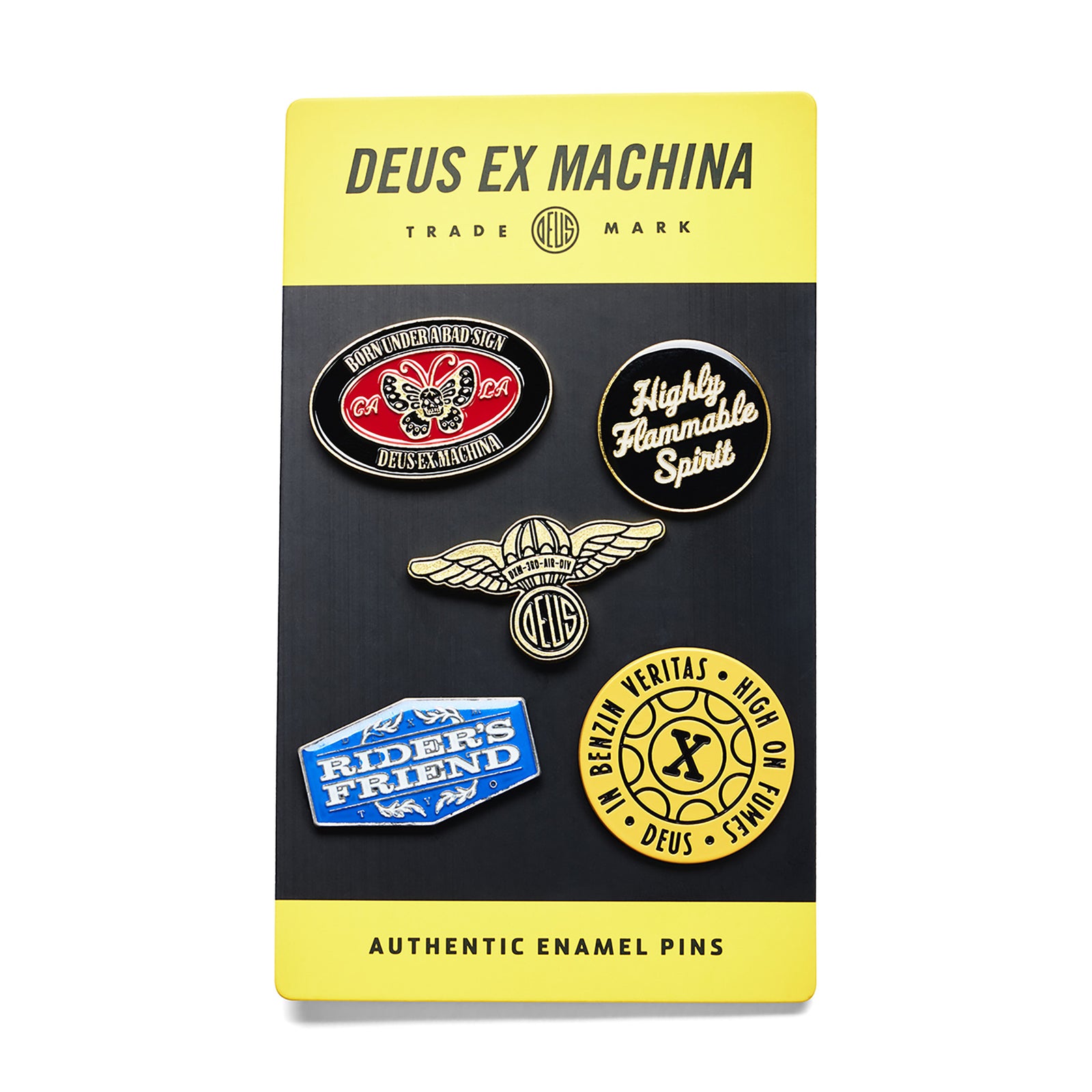 Machina Pin Set Deus Ex Machina D263MAC366-MLT-OS Pin Badge Pack One Size / Multi