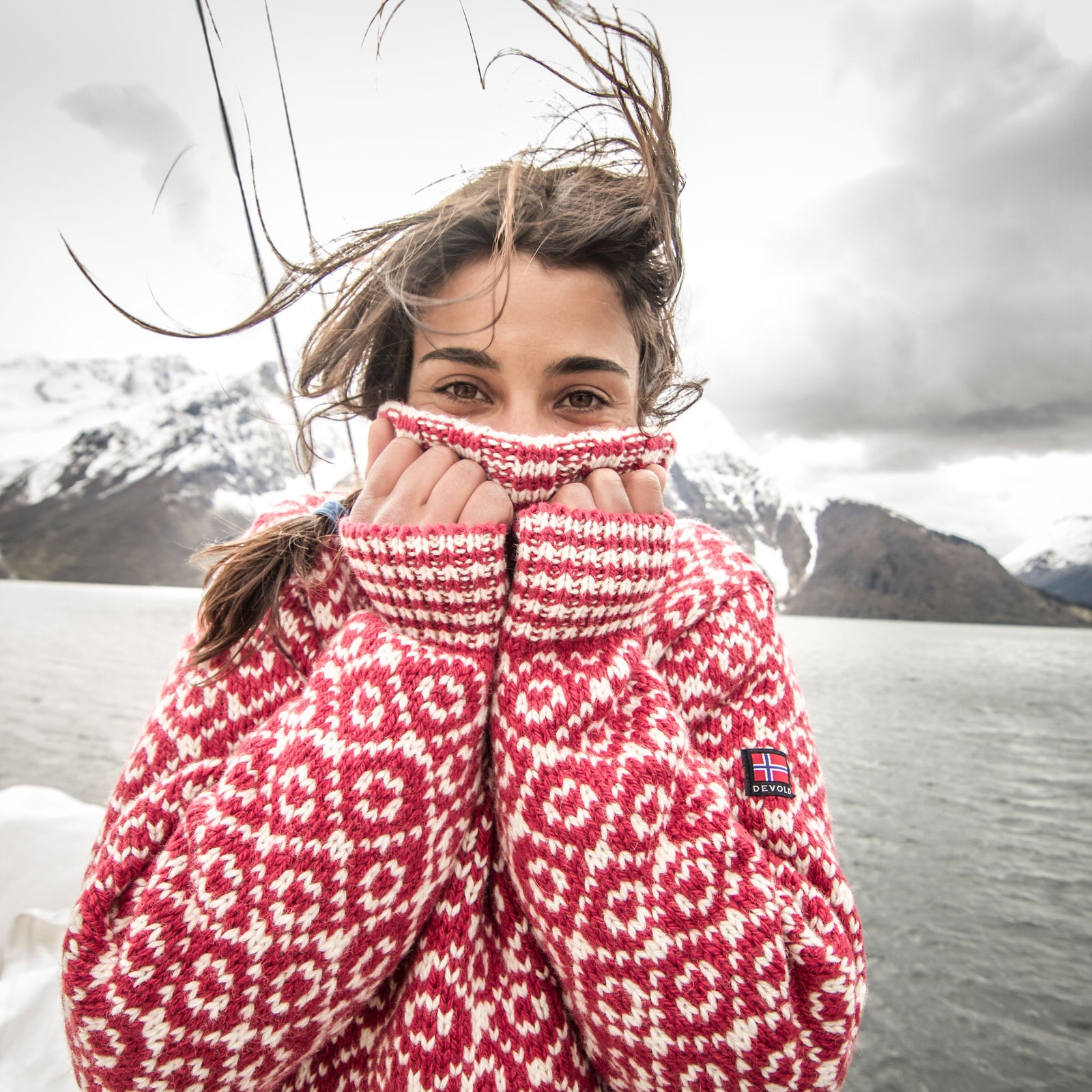 Svalbard Wool High Neck Devold Unisex Knitted Jumpers