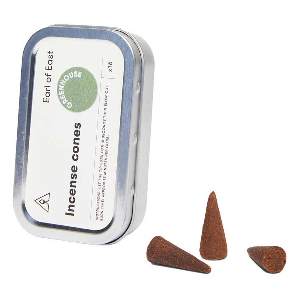 Incense Cones Earl of East EOE/IC/GH Incense 16 Pieces / Greenhouse