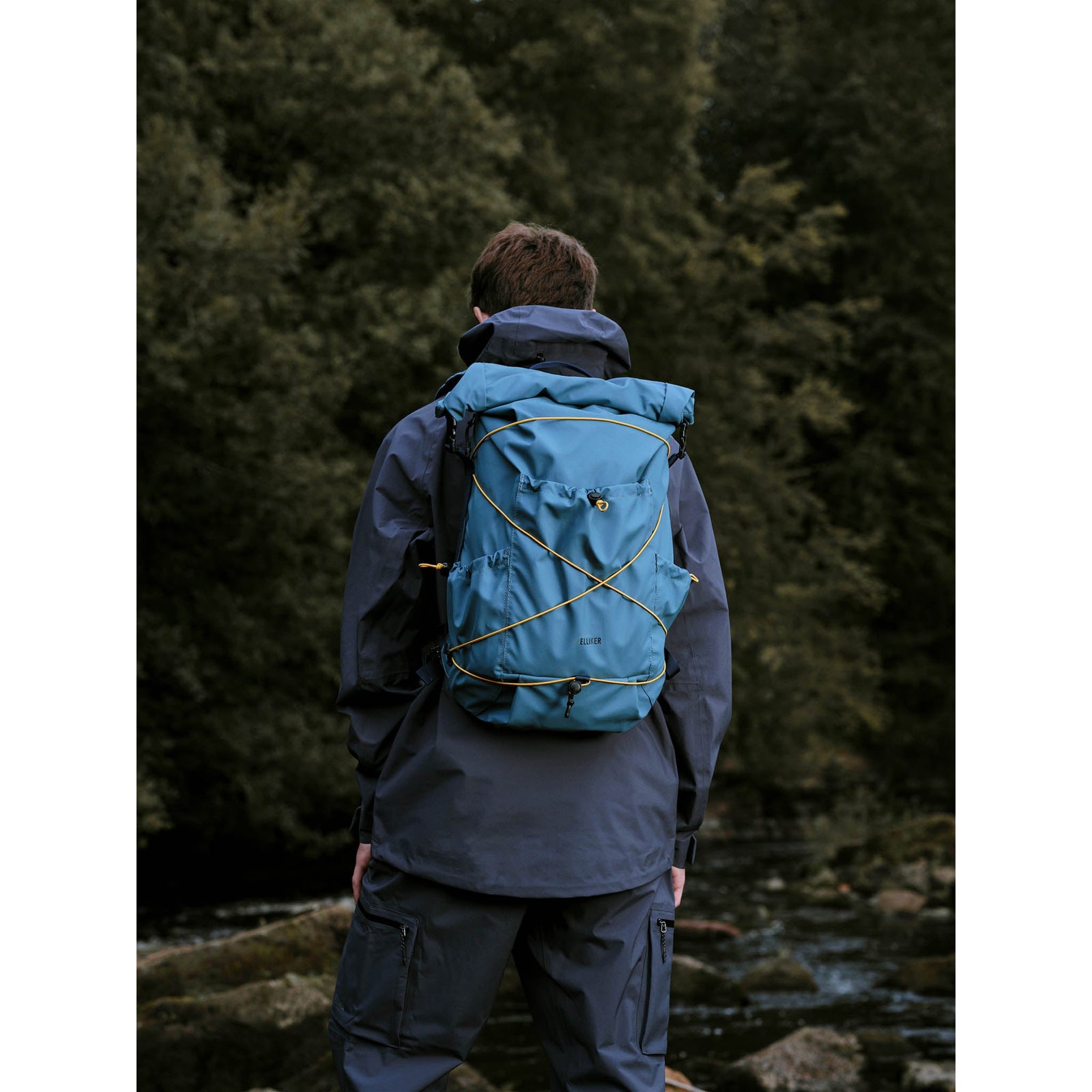 Buckden Roll Top Backpack Elliker 34052-STEELBLUE Backpacks 24L / Steelblue