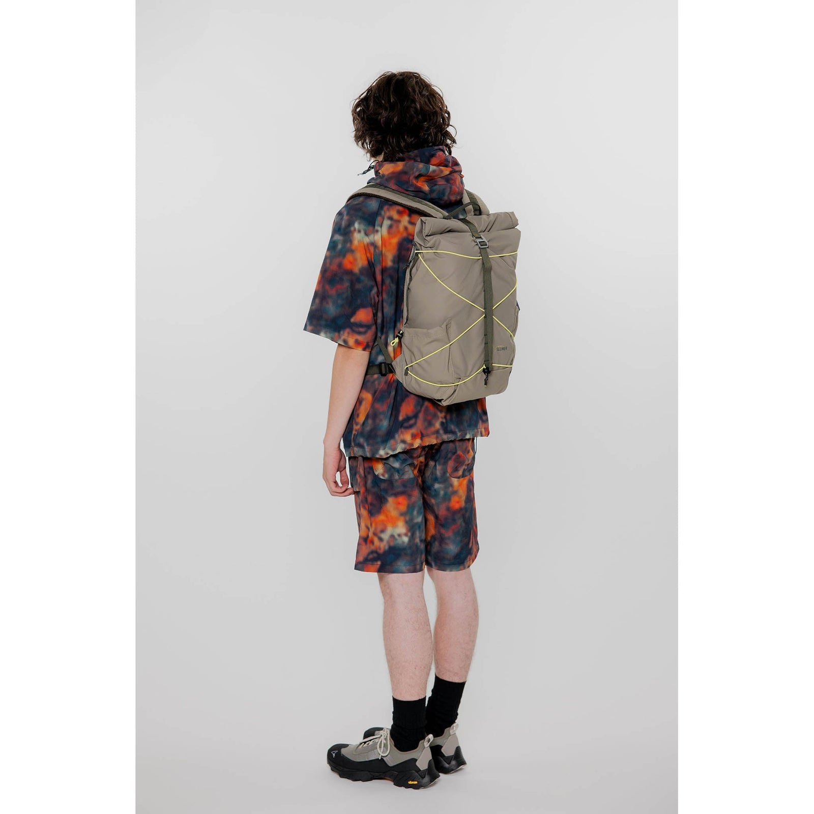 Dayle Roll Top Backpack Elliker 34001-TAUPE Backpacks 21L / Taupe