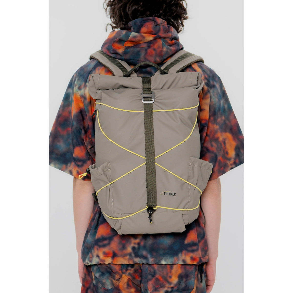 Dayle Roll Top Backpack Elliker 34001-TAUPE Backpacks 21L / Taupe
