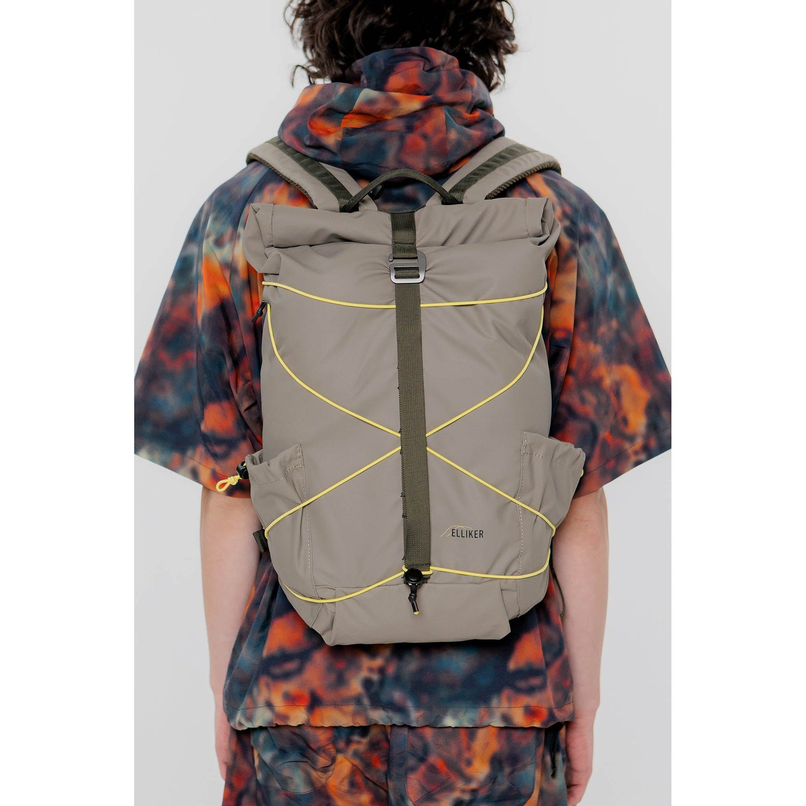 Dayle Roll Top Backpack Elliker 34001-TAUPE Backpacks 21L / Taupe