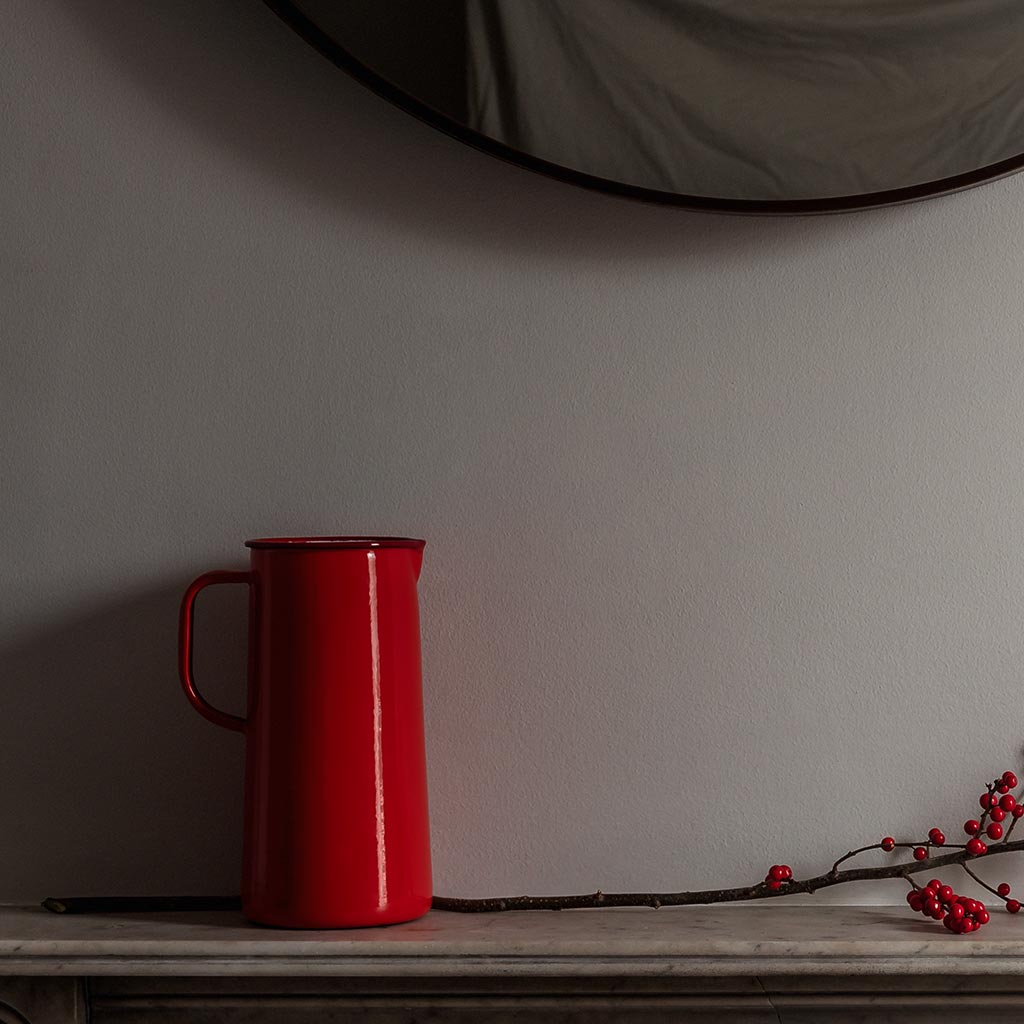 3 Pint Jug Falcon Enamelware FAL-LJU-RR-UK Jugs 3 Pints / Pillarbox Red