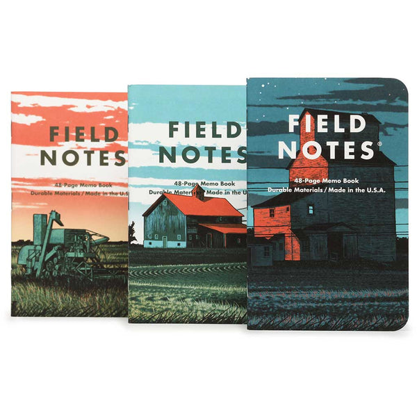 Heartland Graph Paper | 3-Pack Field Notes FNC-61 Notebooks 3 Pack / Heartland