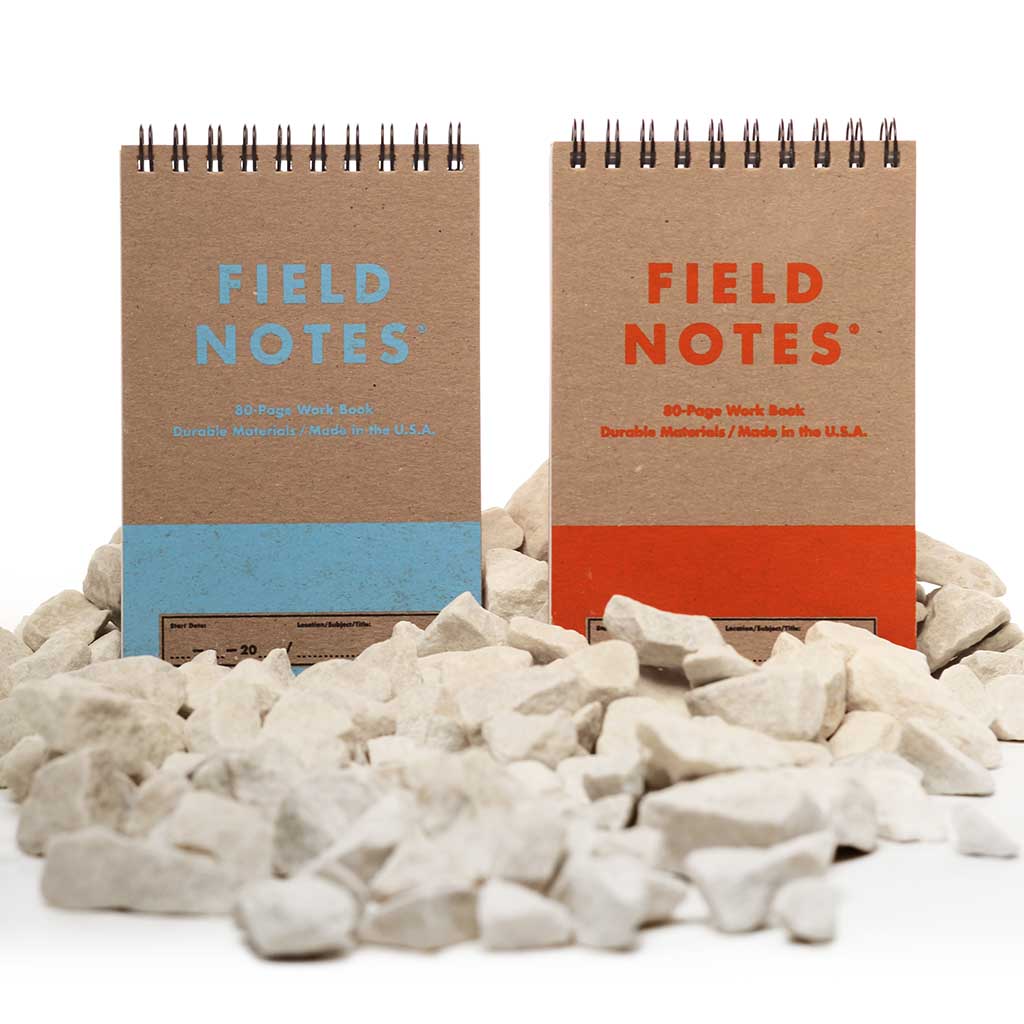 Heavy Duty Ruled and Double Graph Grid Paper (2-Pack) Field Notes FNC-47 Notebooks One Size / Brown/Orange