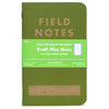 Kraft Plus (2-Pack) Field Notes FNC-57b Notebooks One Size / Moss