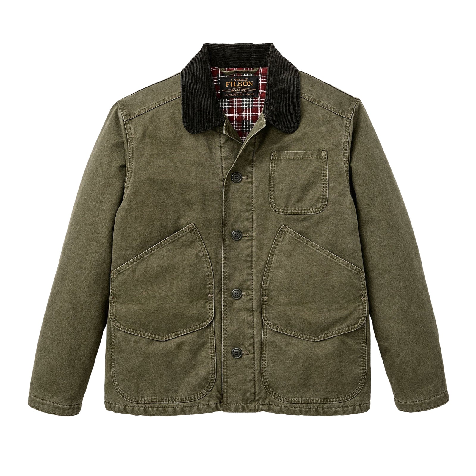 Insulated Canvas Outfitter Jacket | Men's Filson Men's Insulated Jackets