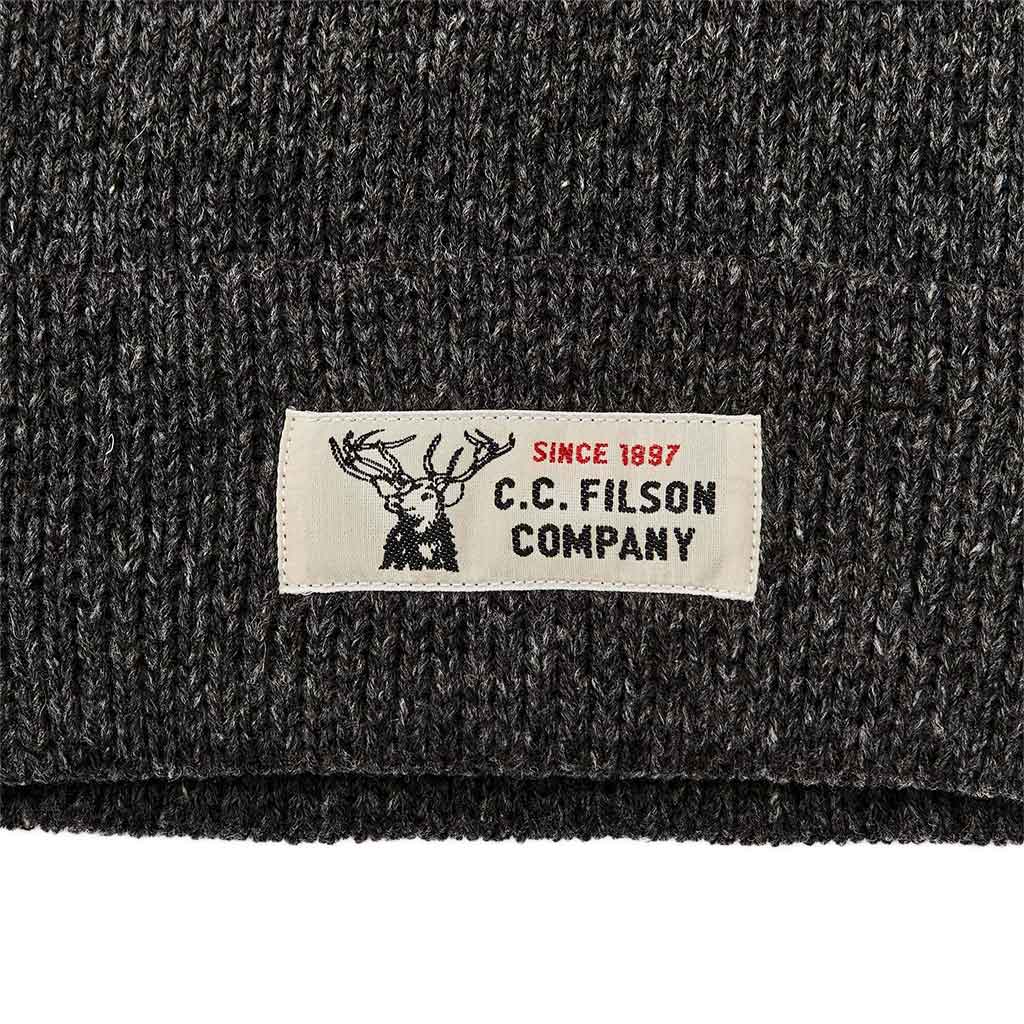 Lined Ragg Wool Beanie Filson FMACC0067-006 Beanies One Size / Charcoal Black