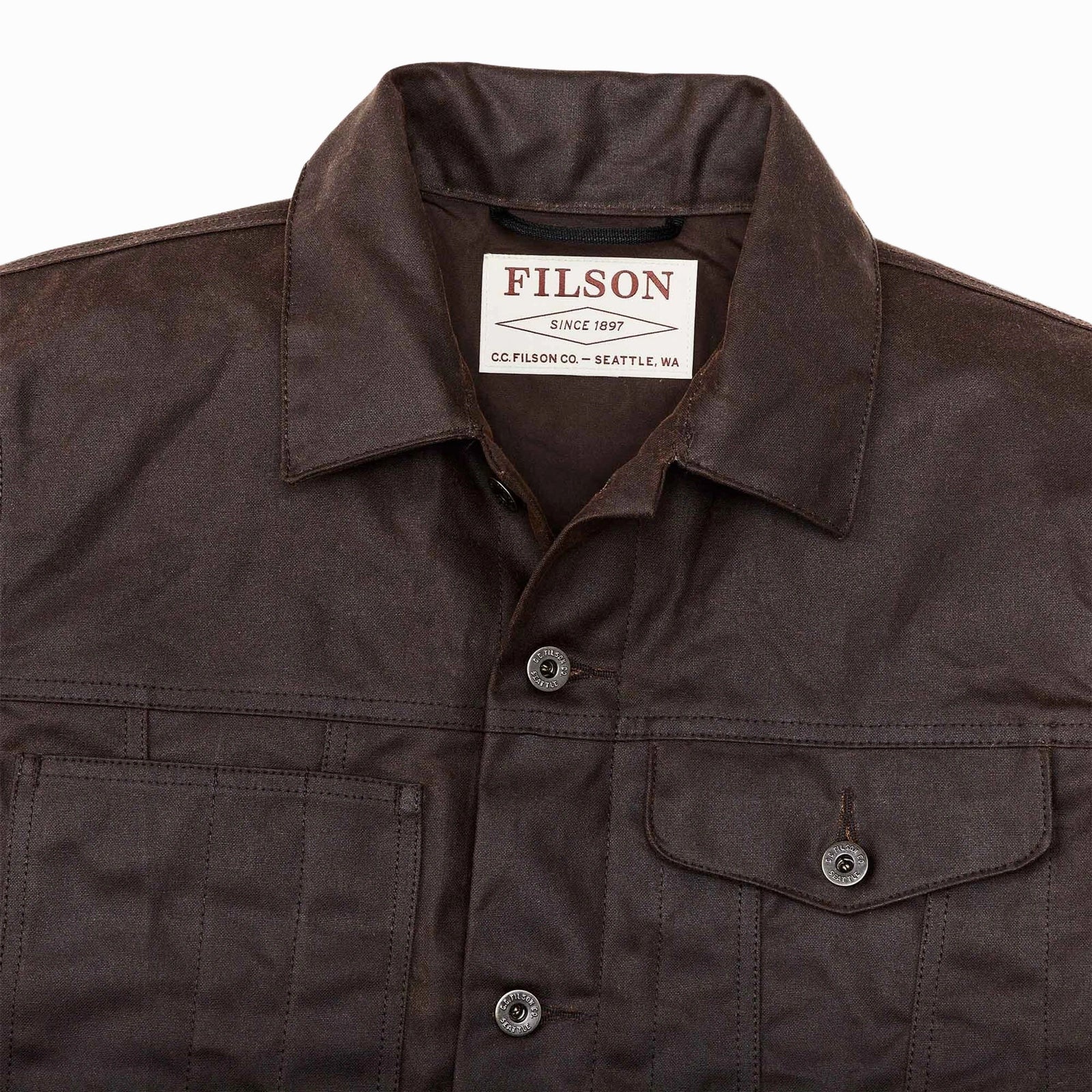 Tin Cloth Short Lined Cruiser Filson Men's Jackets