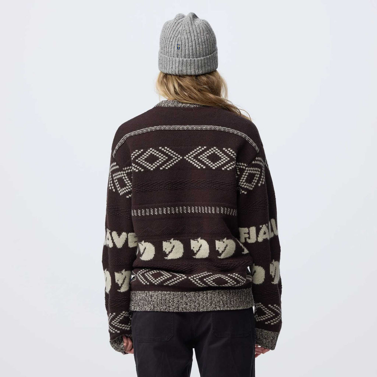 Pull en maille jacquard Fjällräven | Femmes