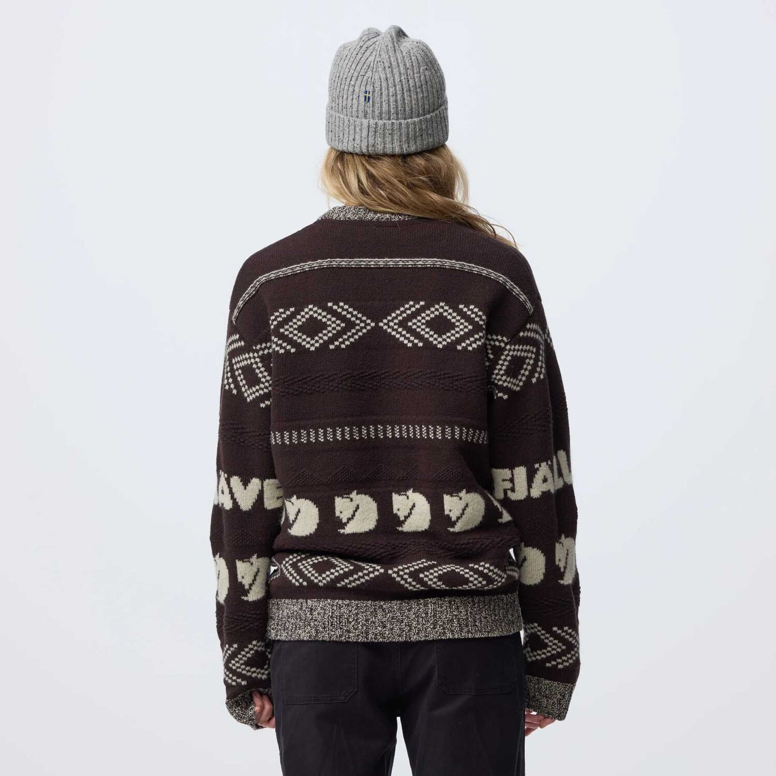 Pull en maille jacquard Fjällräven | Femmes
